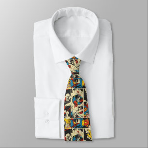 Retro Vintage Comic Pattern Tie