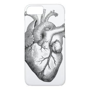 Retro Vintage Cool Anatomical Heart Sketch Case-Mate iPhone Case