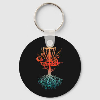Retro Vintage Cool Disc Golf Player Certified Sket Key Ring