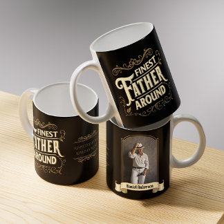 Retro Vintage Cool Elegant Typography Father's Day Coffee Mug
