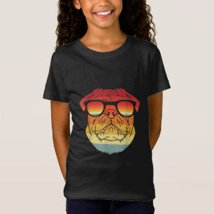 Retro Vintage Cool Pug Owner Gift Pet Dogs T-Shirt