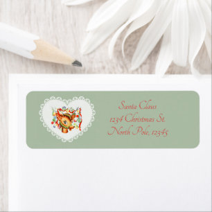 Retro Vintage Coquette Pastel Baby Animals Deer