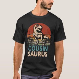 Retro Vintage Cousin Dinosaur Cousin Gift Matching T-Shirt
