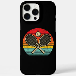 Retro Vintage Crossed Tennis Racket - Sports Lover iPhone 16 Pro Max Case