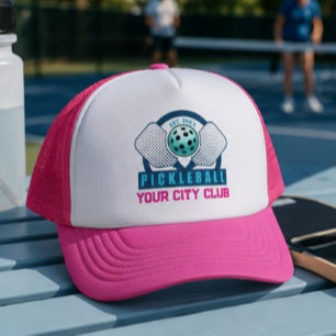 Retro vintage Custom Pickleball Club Team Player Trucker Hat