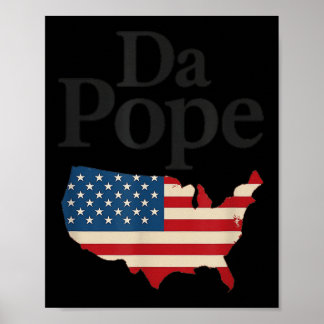Retro Vintage Da Pope 14 Pop New Papacy Humour Poster