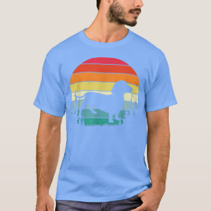 Retro Vintage Dachshund Dog Lover Gift Men Women  T-Shirt