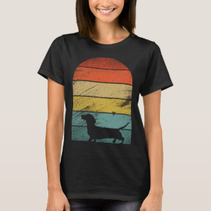 Retro vintage Dachshund Dogs and cute animal 1 T-Shirt