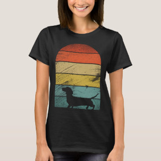 Retro vintage Dachshund Dogs and cute animal 1 T-Shirt