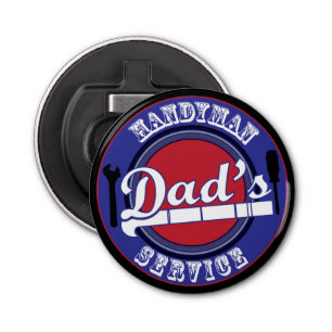 Retro Vintage Dad's Handyman Service Bottle Opener