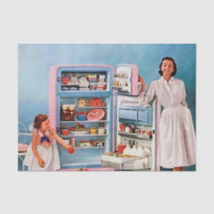 retro vintage decoupage lady girl kitchen tissue paper