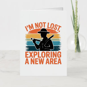 Retro Vintage Design funny saying Surveyor gift Foil Greeting Card