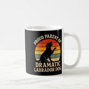 Retro Vintage Design Humor Lab Retriever Dramatic  Coffee Mug