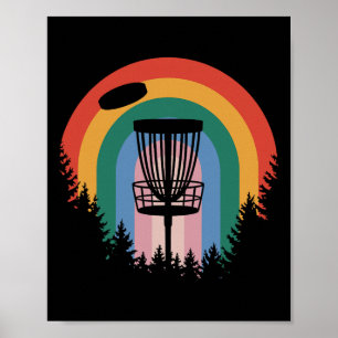 Retro Vintage Disc Golf Poster