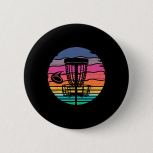 Retro Vintage Disc Golf Shirts Disc Golf Clothing 6 Cm Round Badge