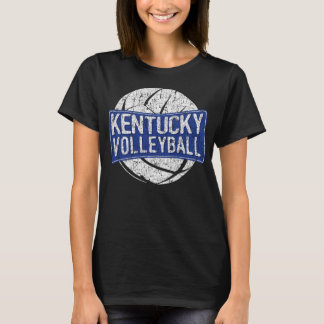 Retro Vintage Distressed Kentucky Volleyball Graph T-Shirt