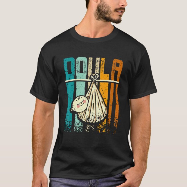 Retro Vintage Doula T-Shirt (Front)