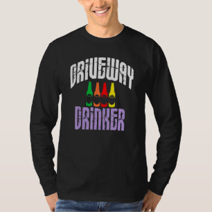Retro Vintage Driveway Drinker Beer Drinking For M T-Shirt