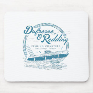 Retro Vintage Dufresne And Redding Fishing Charter Mouse Pad