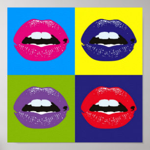Retro Vintage Elegant Chic Hipster Pop Art Poster