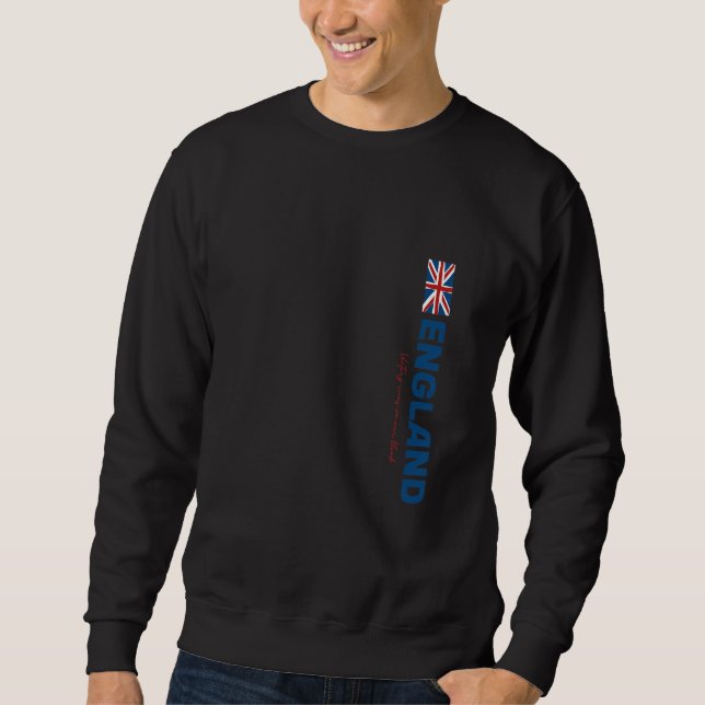 Retro Vintage England London City Souvenir Sweatshirt (Front)