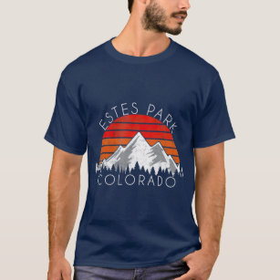 Retro Vintage Estes Park Colorado Distressed T-Shirt