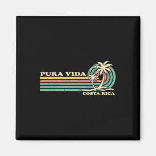 Retro Vintage Family Vacation Costa Rica Pura Vida Magnet