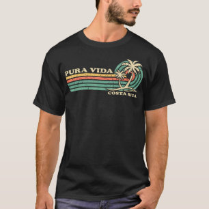 Retro Vintage Family Vacation Costa Rica Pura Vida T-Shirt
