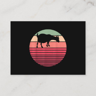 Retro Vintage Farmer Farm Animal Goat Lover Gifts Business Card