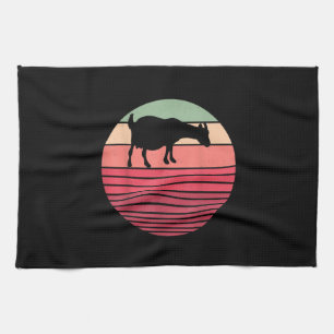 Retro Vintage Farmer Farm Animal Goat Lover Gifts Tea Towel
