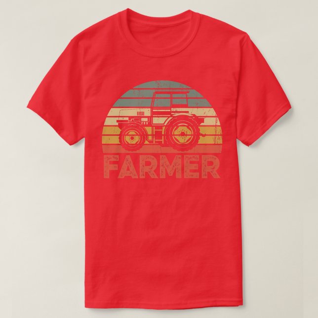 Retro vintage farmer  T-Shirt (Design Front)