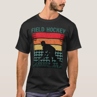 Retro vintage field hockey player T-Shirt