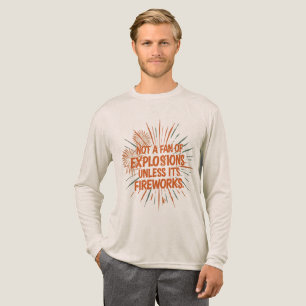 Retro Vintage Fireworks Humour Graphic T-Shirt for Tri-Blend Shirt
