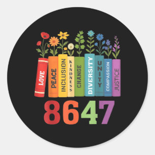 Retro Vintage Floral Classic Round Sticker