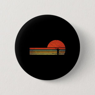 Retro Vintage Fly Fishing 6 Cm Round Badge
