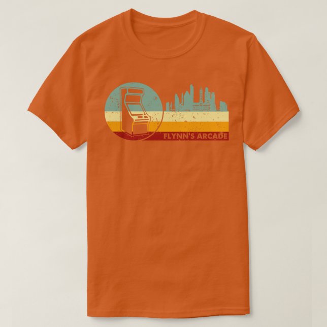 Retro Vintage Flynns Arcade T-Shirt (Design Front)