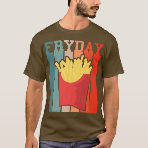 Retro Vintage Friday French Fries Fastfood Night M T-Shirt