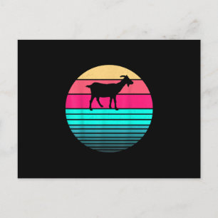 Retro Vintage Funny Animal Lover Goat Farmer Postcard
