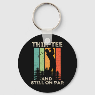 Retro Vintage Funny Golfer Gifts - 30th Birthday G Key Ring