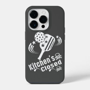 Retro Vintage Funny Pickleball Kitchen's Closed iPhone 14 Pro Case