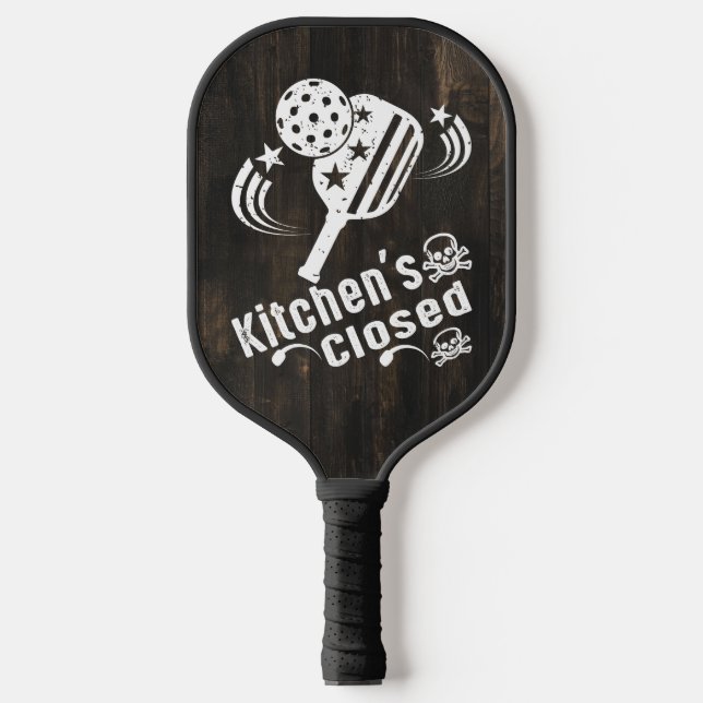 Retro Vintage Funny Pickleball Kitchen's Closed Paddle (Front)