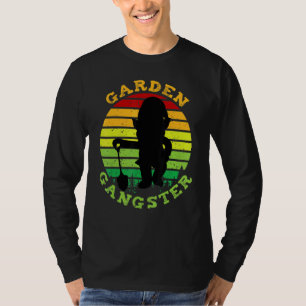 Retro Vintage Garden Gangster Gardening Gnome  3 T-Shirt