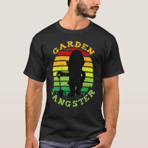Retro Vintage Garden Gangster Gardening Gnome  3 T-Shirt