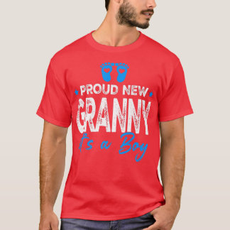 Retro Vintage Gender Reveal Proud New Granny It's  T-Shirt