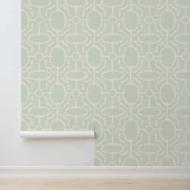 Retro vintage geometric boho pattern wallpaper (Application)
