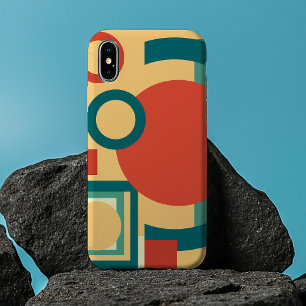 Retro vintage geometric risograph, risoprint  iPhone 13 pro max case