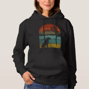 Retro vintage German Pointer Dogs and cute animal Hoodie