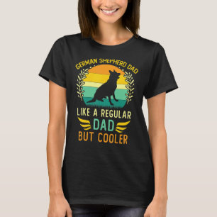 Retro Vintage German Shepherd Dad Father's Day T-Shirt