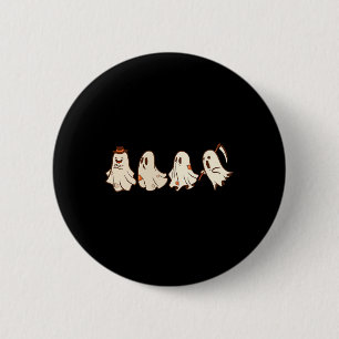 Retro Vintage Ghost Halloween Boo Trick Or Treat S 6 Cm Round Badge