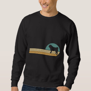 Retro Vintage Gift Pug Dog Lover Classic T-Shirt 8 Sweatshirt
